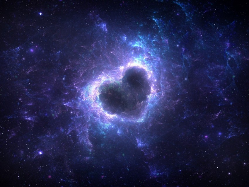 Nebula Heart Glow Space Energy Background