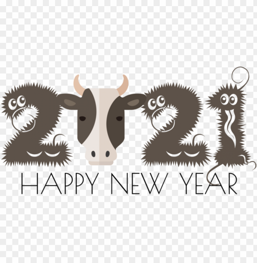 New Year Design Horse Logo For Happy New Year 2021 For New Year PNG Transparent Background