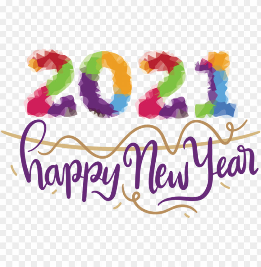 drawing line art logo,new year,happy new year 2021,transparent png