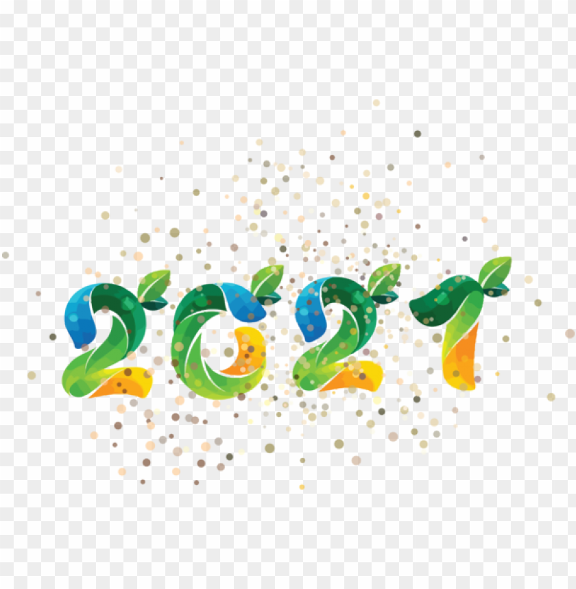 New Year Green Meter Design For Happy New Year 2021 For New Year PNG Transparent Background