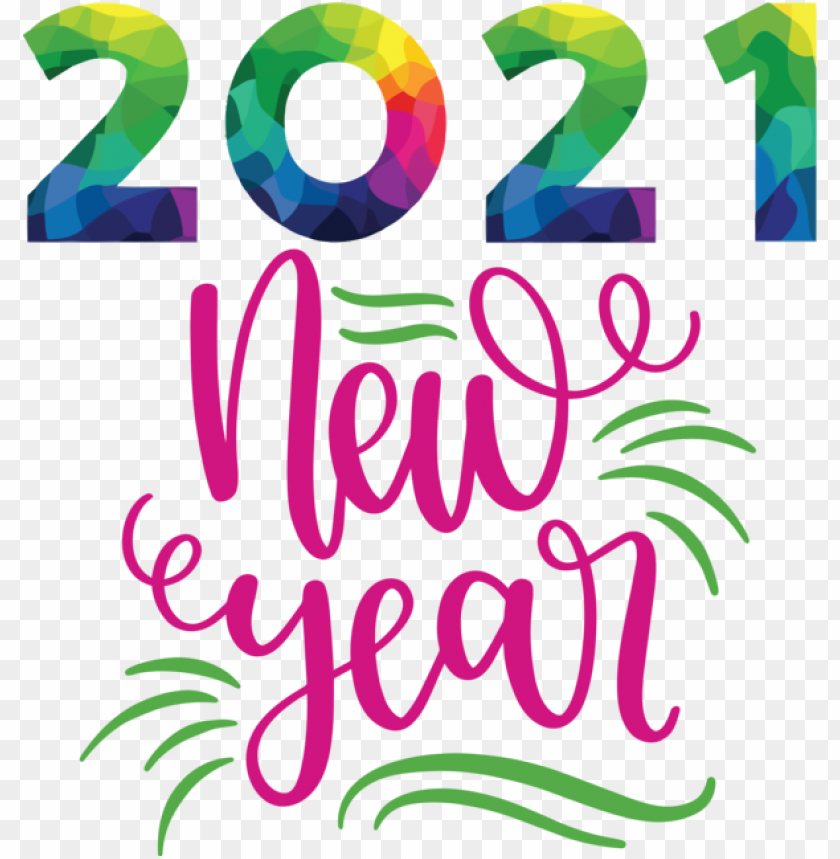 New Year Logo Line Meter For Happy New Year 2021 For New Year PNG Transparent Background