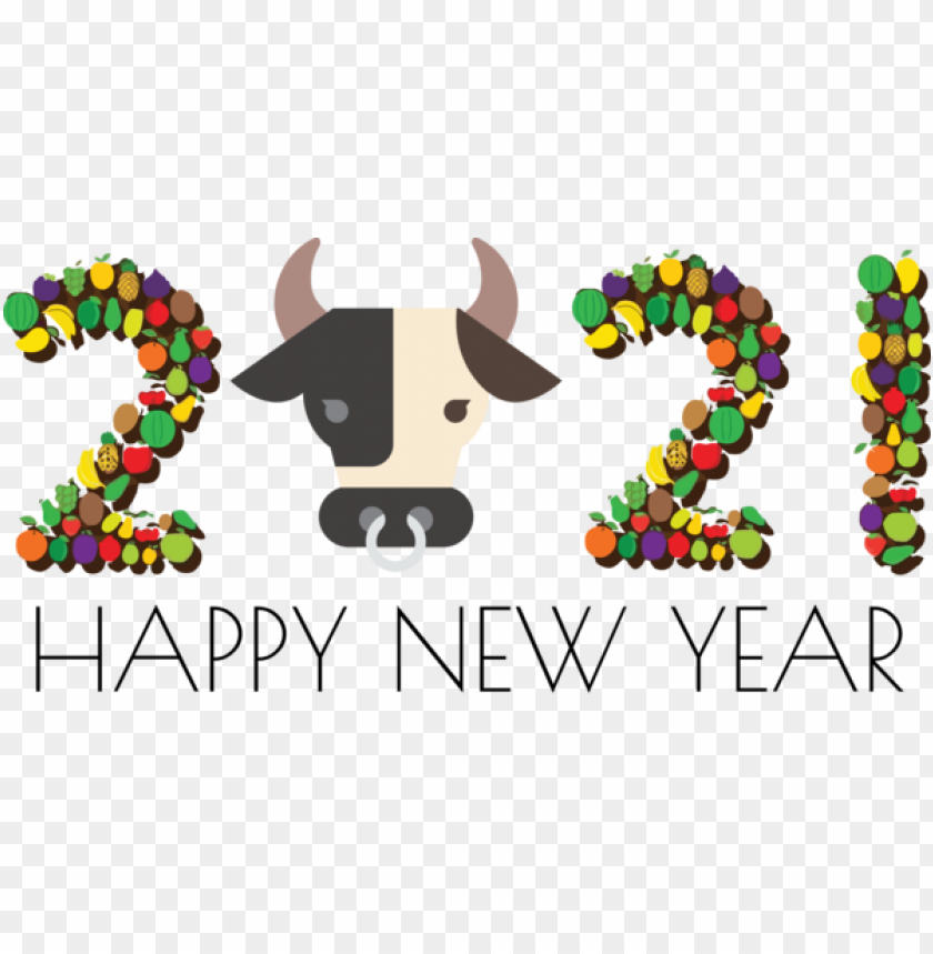 New Year Logo Meter Line For Happy New Year 2021 For New Year PNG Transparent Background