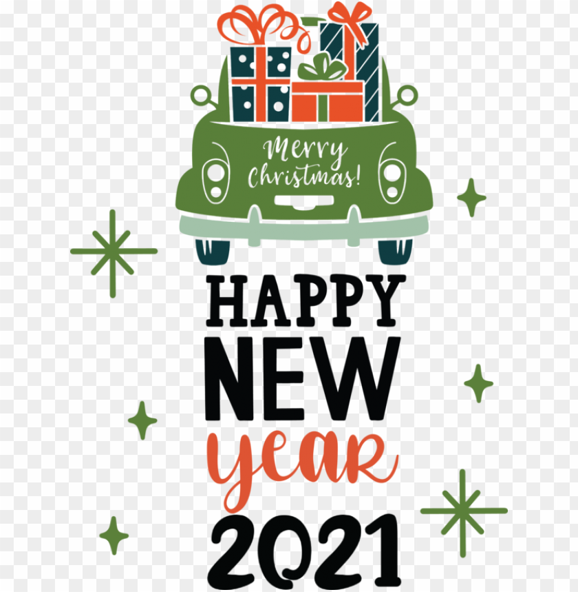 New Year Logo Symbol Line For Happy New Year 2021 For New Year PNG Transparent Background