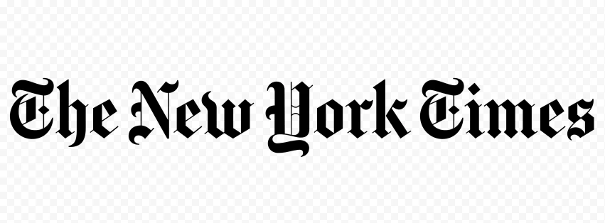 New York Times Logo Black PNG Transparent Background