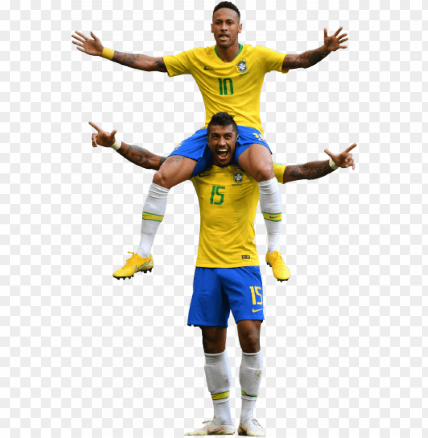 neymar & paulinho, brazil, fifa world cup russia 2018, neymar, paulinho, fifa ,football 