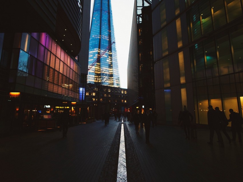 night city, architecture, street, modern