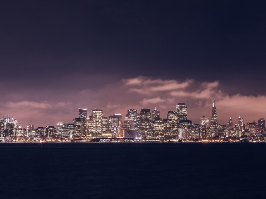 night city, panorama, skyline, san francisco, united states