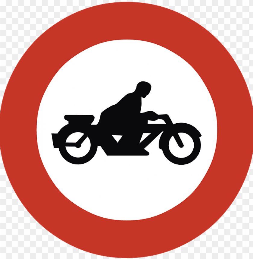 transport, traffic signs, no motorcycles road sign, 