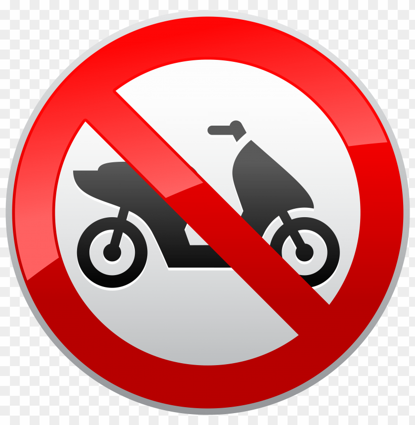 motorcycles, no, sign