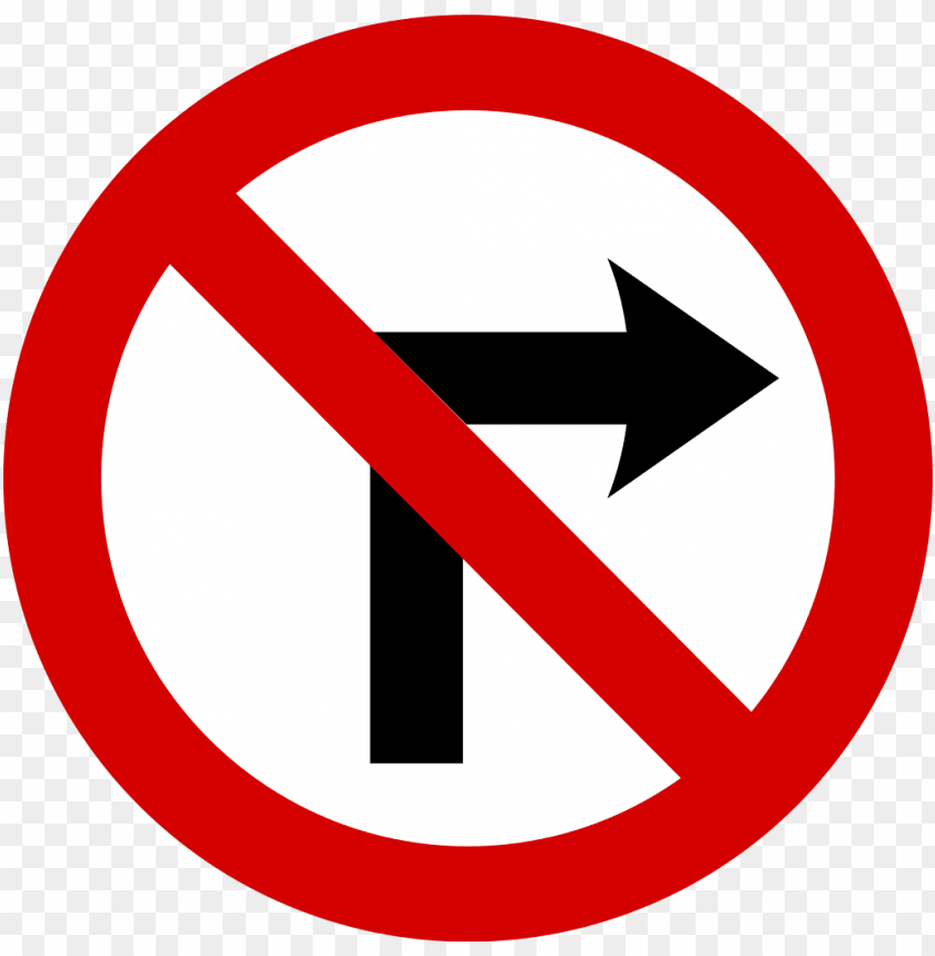 transport, traffic signs, no right turn traffic sign, 