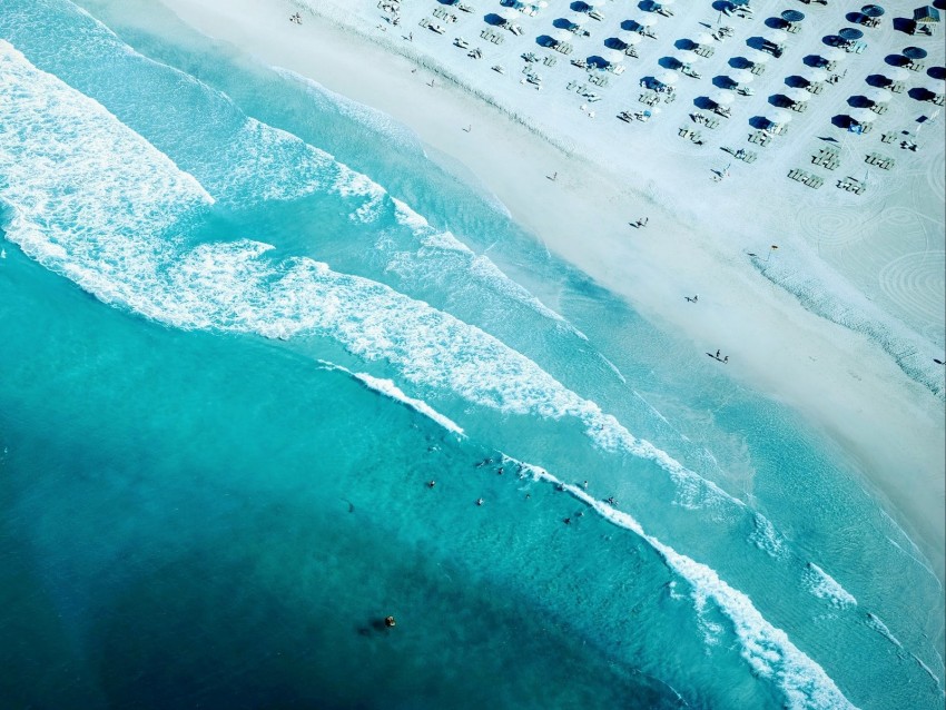 ocean, sea, aerial view, beach, dubai, united arab emirates