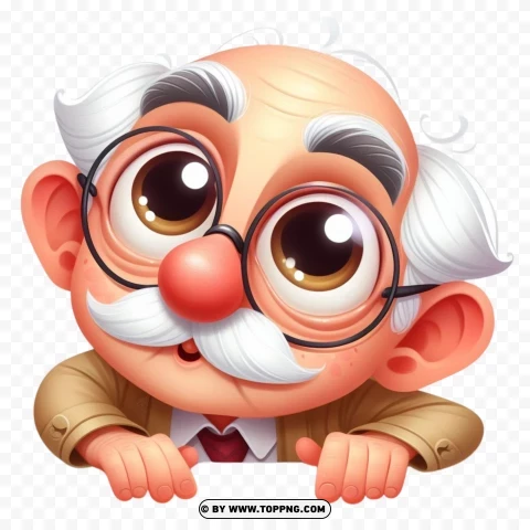 3D old man,  3D character, Face,character,   cartoon,   senior,   elderly