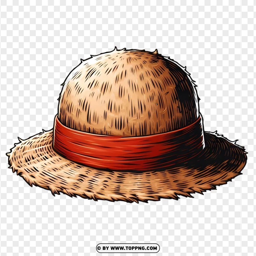 One Piece Luffy Picture Iconic Straw Hat Art And Clipart PNG Transparent Background