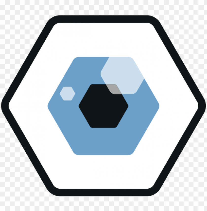 hexagon graphic, geometric design, blue hexagon, abstract logo, modern icon