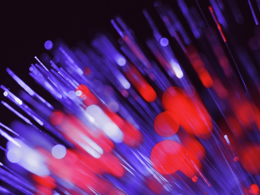 Optical Fiber Glare Bokeh Shine Background