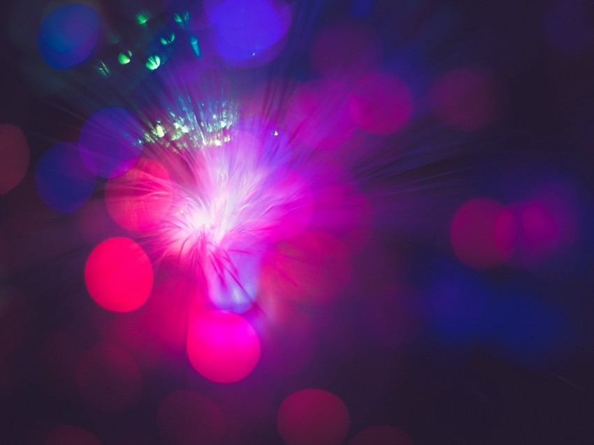 optical fiber, light, bright, glare, bokeh, blur