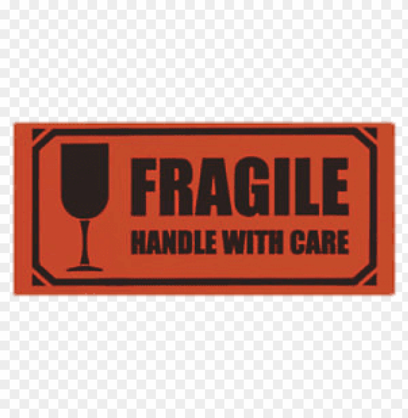 miscellaneous, fragile signs, orange fragile handle with care sign, 