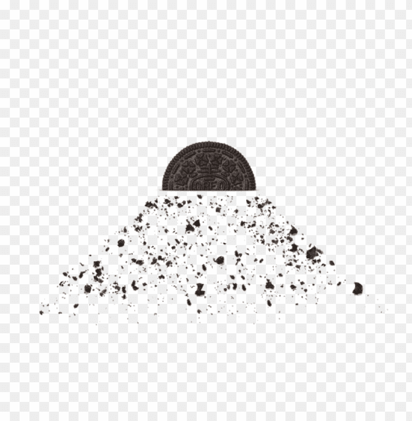 A coin partially buried in a scattered pile of salt PNG