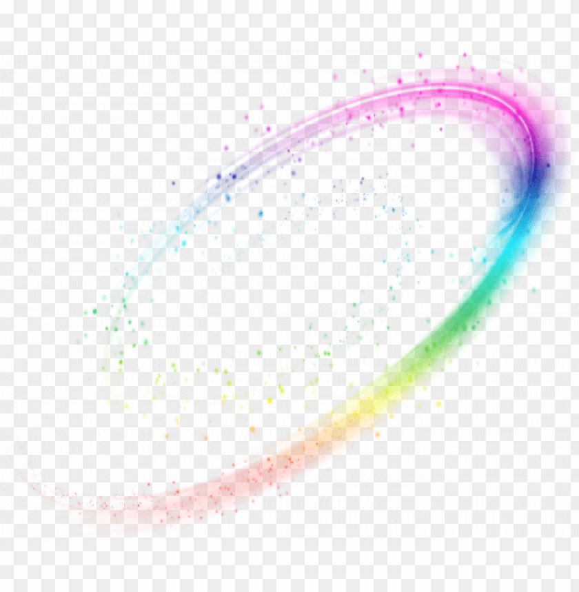 oval rainbow effect