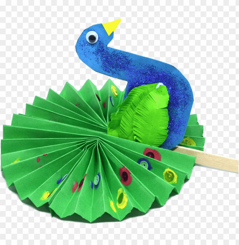 paper craft, peacock decoration, green paper, colorful art, DIY project, children's craft, nature-inspired