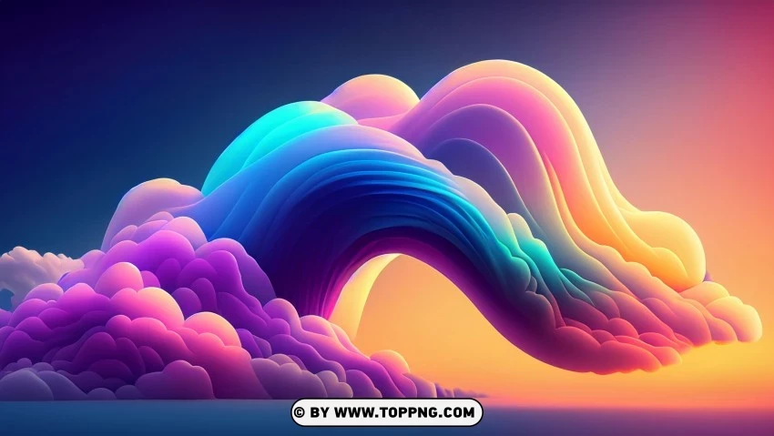 abstract, wave, background, colorful, rainbow, gradient, lines