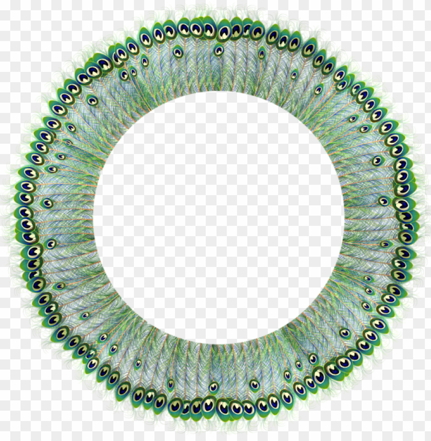 peacock feathers, decorative elements, iridescent colors, green and blue tones, circular pattern, nature motifs, artistic design