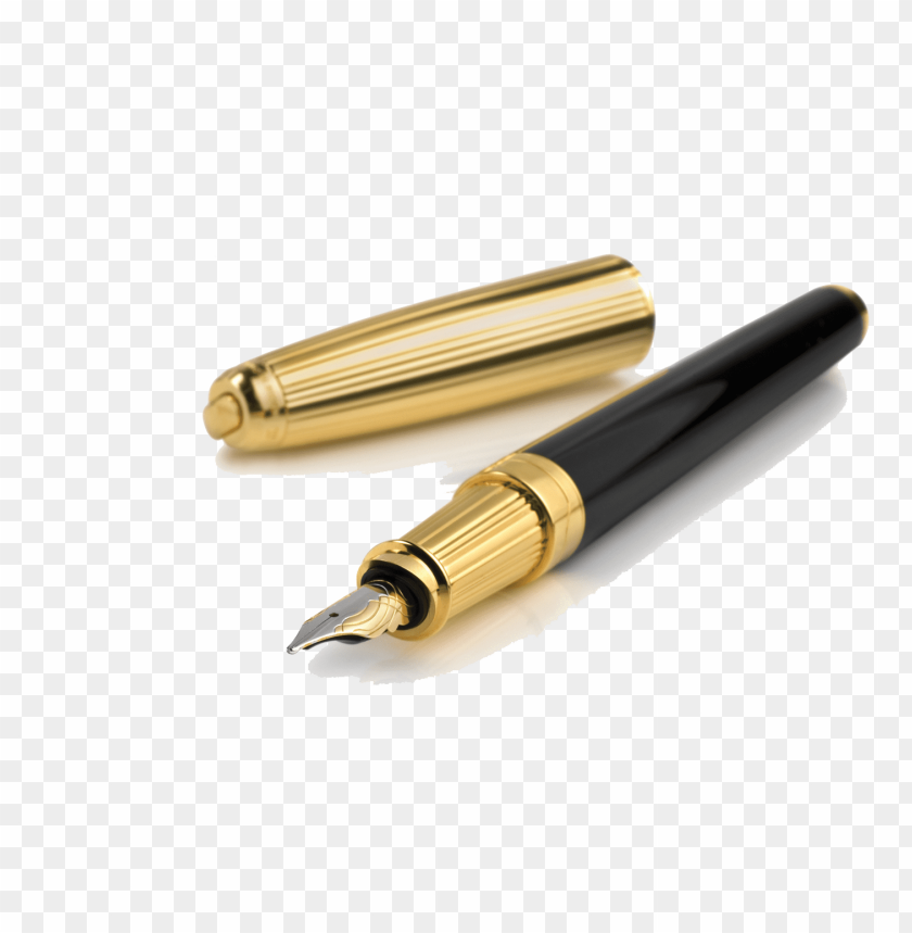 fountain pen, gold accents, black barrel, writing instrument, elegant design, stationery accessories, luxury pen