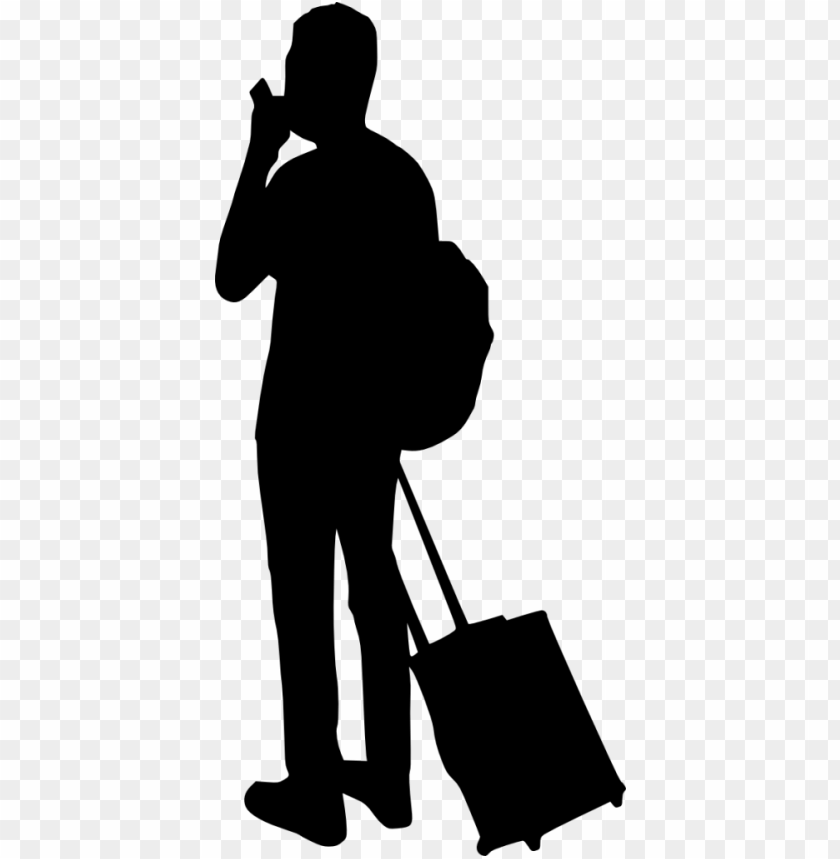  luggage,people,silhouette,png transparent,free png,travel,bag