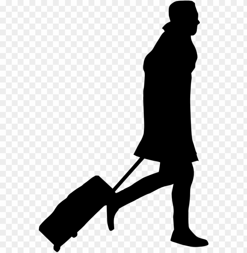  luggage,people,silhouette,png transparent,free png,travel,bag