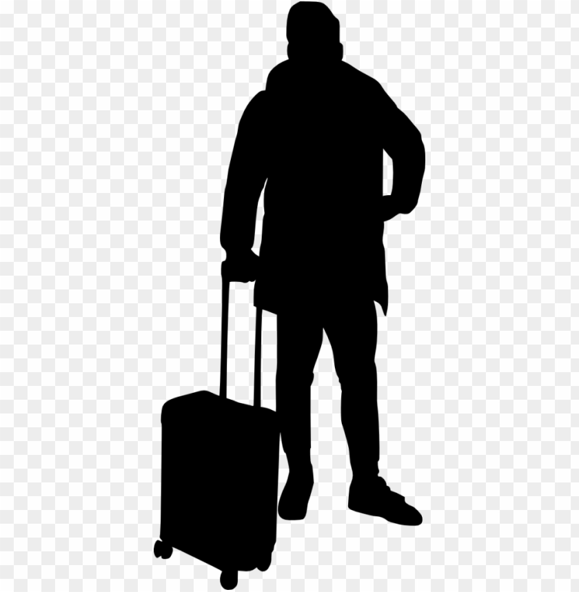  luggage,people,silhouette,png transparent,free png,travel,bag