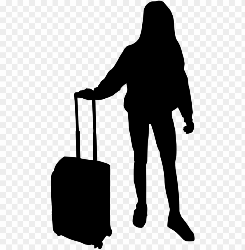  luggage,people,silhouette,png transparent,free png,travel,bag