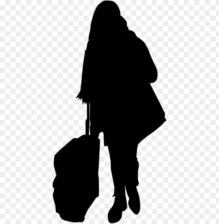  luggage,people,silhouette,png transparent,free png,travel,bag