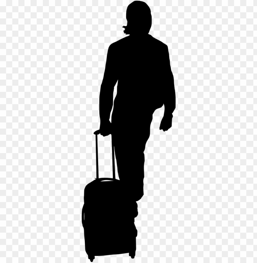  luggage,people,silhouette,png transparent,free png,travel,bag