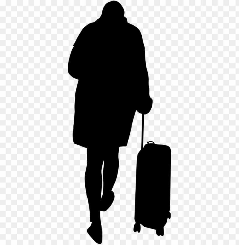  luggage,people,silhouette,png transparent,free png,travel,bag