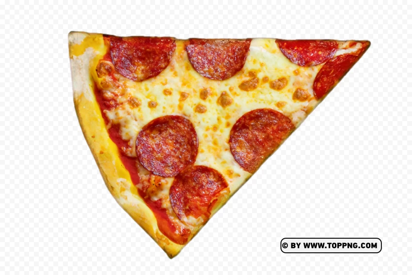 Pepperoni Pizza Slice Clear PNG Transparent Background