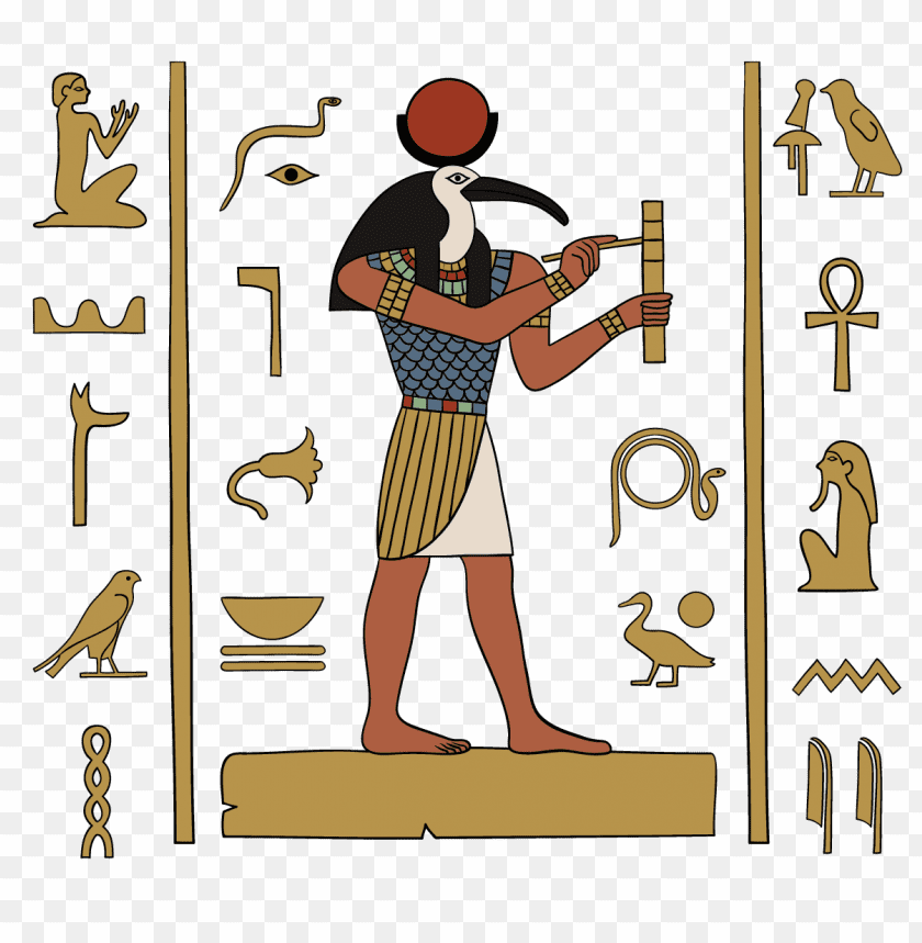 pharaoh, Egyptian hieroglyphics and deities