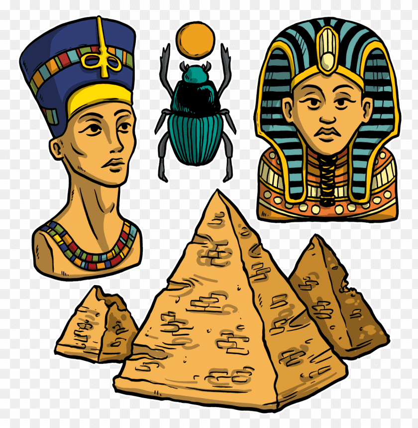 pharaoh, ancient egyptian symbols and artifacts