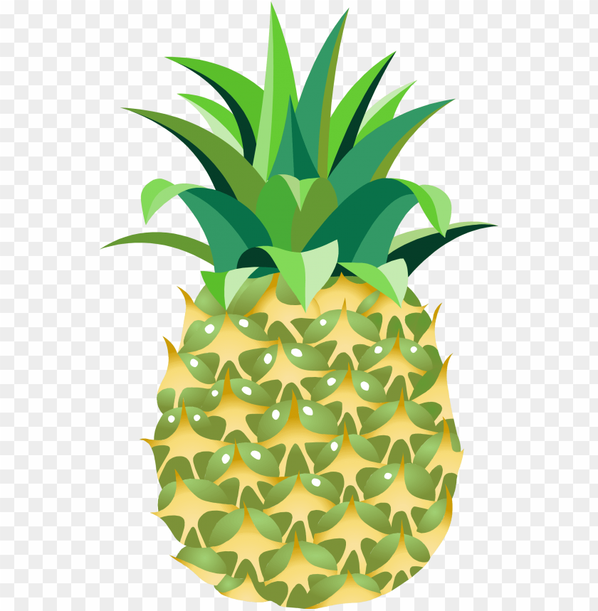 pineapple, tropical fruit, green leaves, sweet snack, dessert ingredient, healthy food, vibrant colors