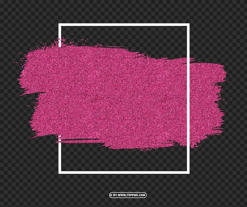 Pink Frame Glitter Paint Splash Template Hd PNG Transparent Background