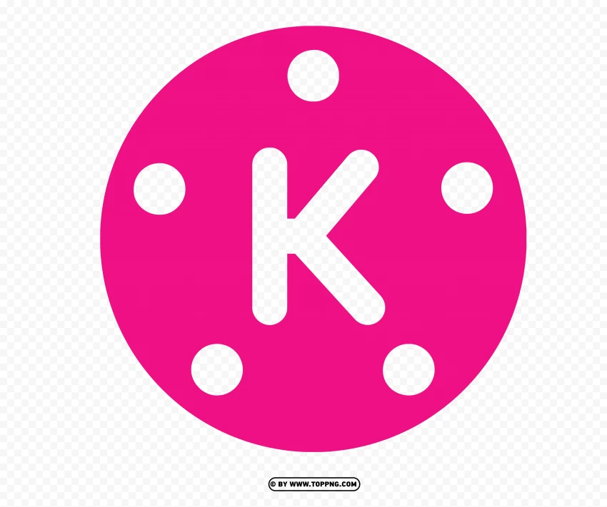 Pink Kinemaster Logo Download PNG Transparent Background