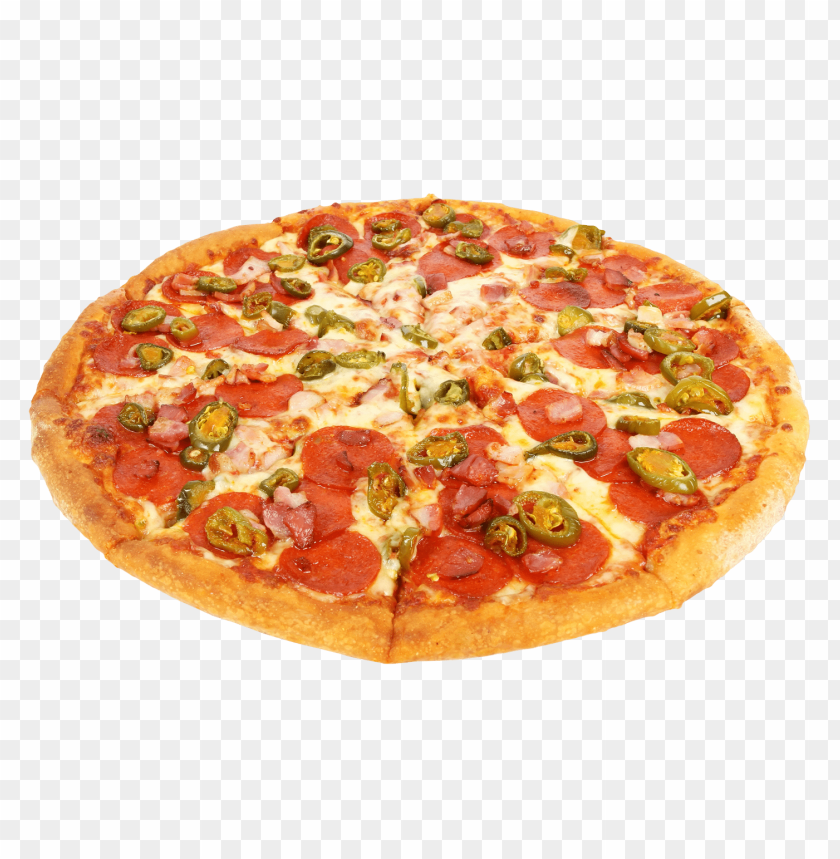 pizza, pepperoni, jalapeños, cheese, crust, savory snacks, Italian cuisine