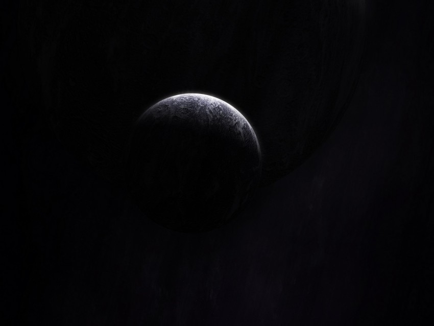 planets, dark, shadow, space