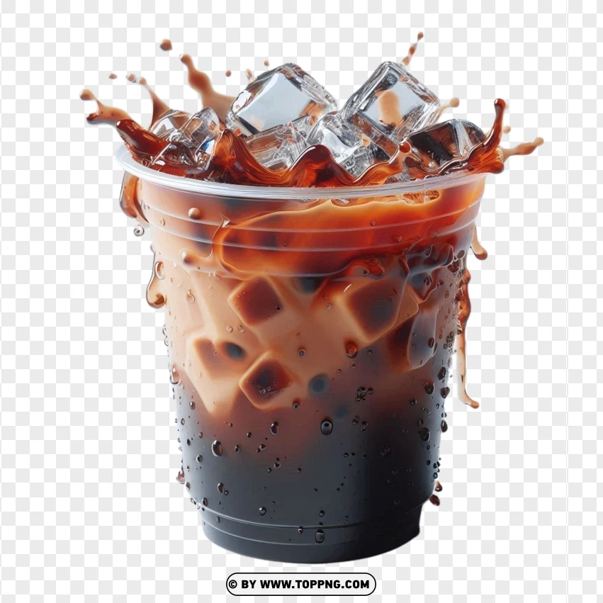 coffee,  drink,Iced American Coffee,beans,  grains,    nature,  Isolated