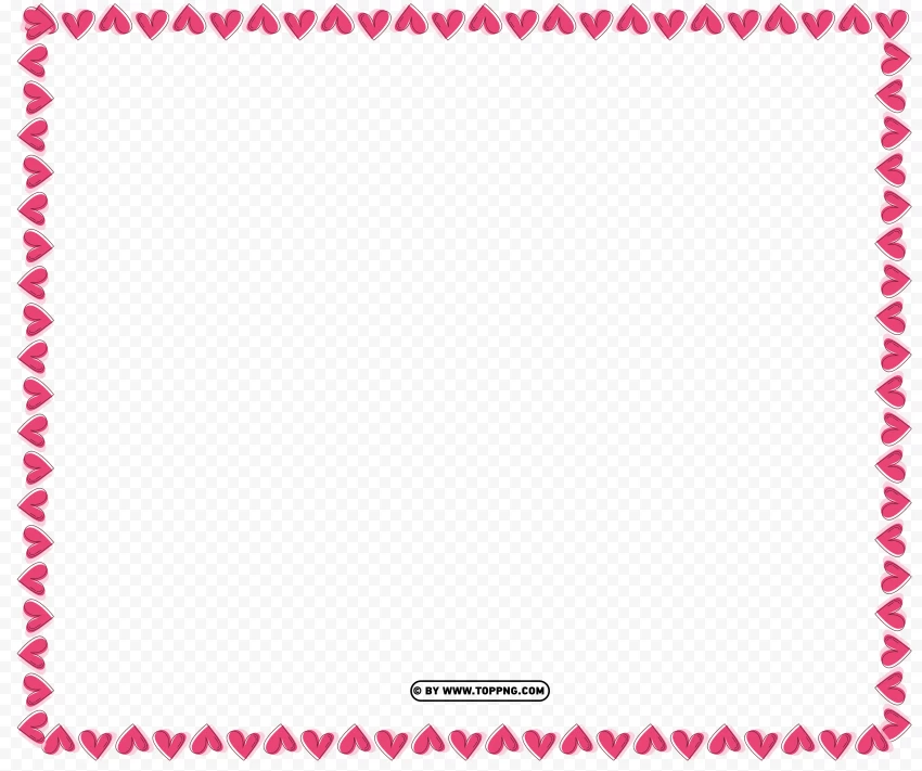 Frame For Valentines Love Notes PNG Transparent Background