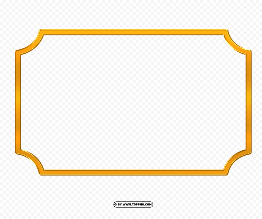 Golden Corner Frame Border Images PNG Transparent Background