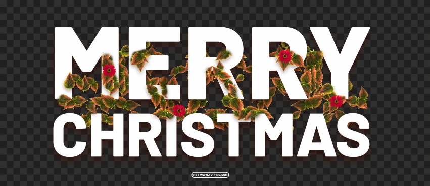 Merry Christmas Luxury Design PNG Transparent Background