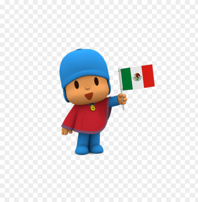 at the movies, cartoons, pocoyo, pocoyo holding mexican flag, 