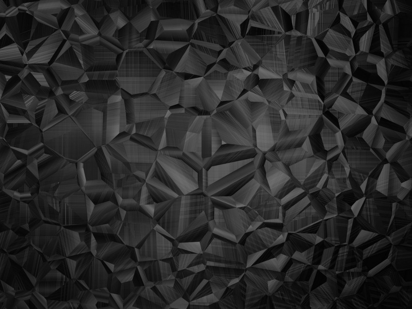 Polygon Surface Black Background