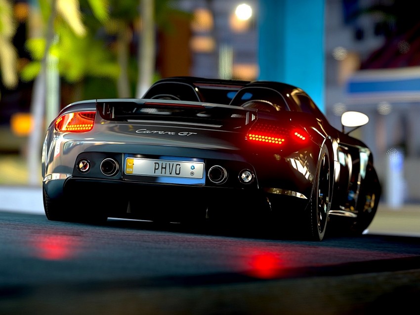 porsche carrera gt, porsche carrera, porsche, sports car, supercar, race, light