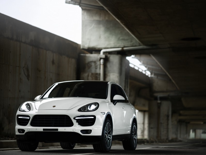 porsche cayenne, porsche, car, white, front view